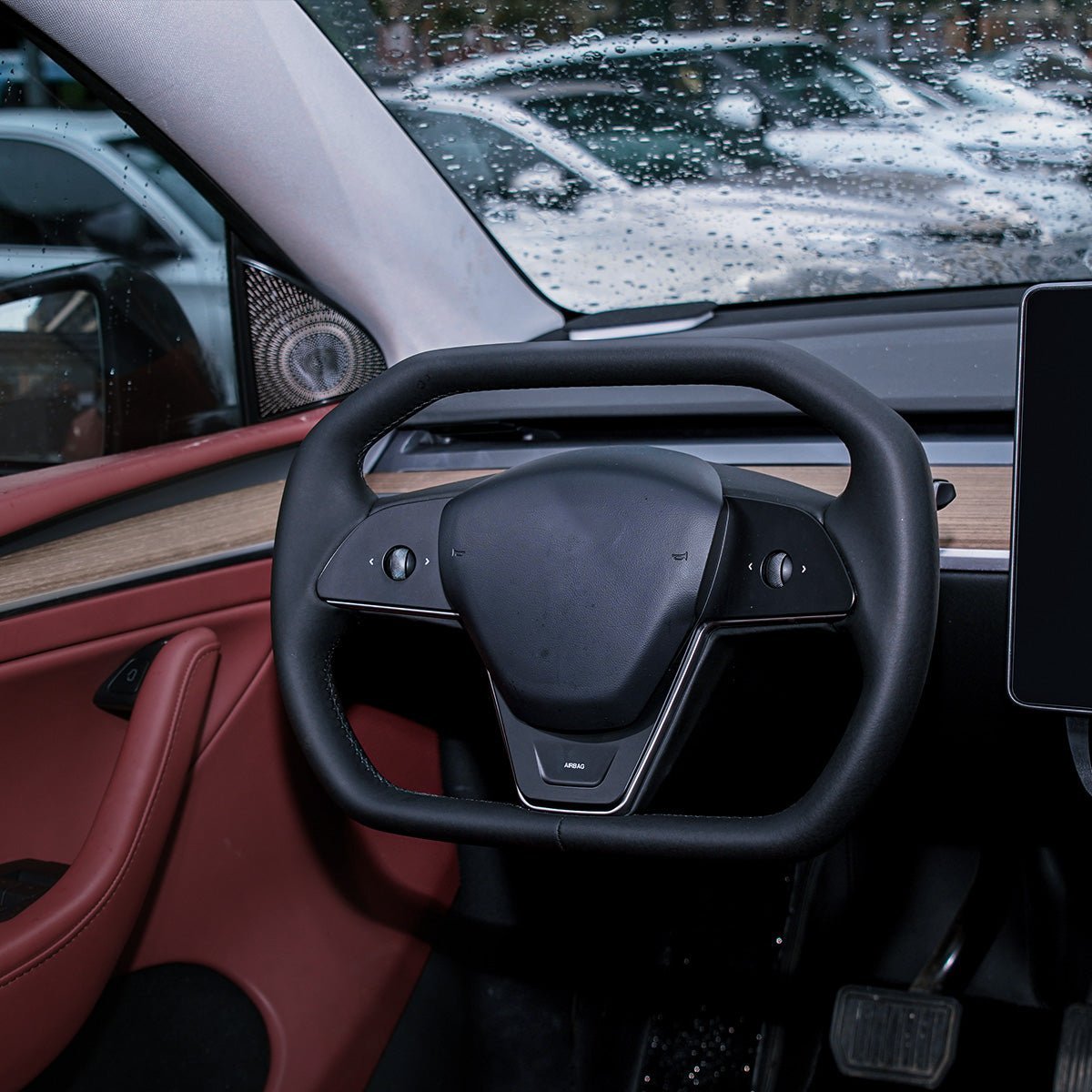 TESERY Cyber Steering Wheel for Tesla Model 3 / Y【Cybertruck Style】