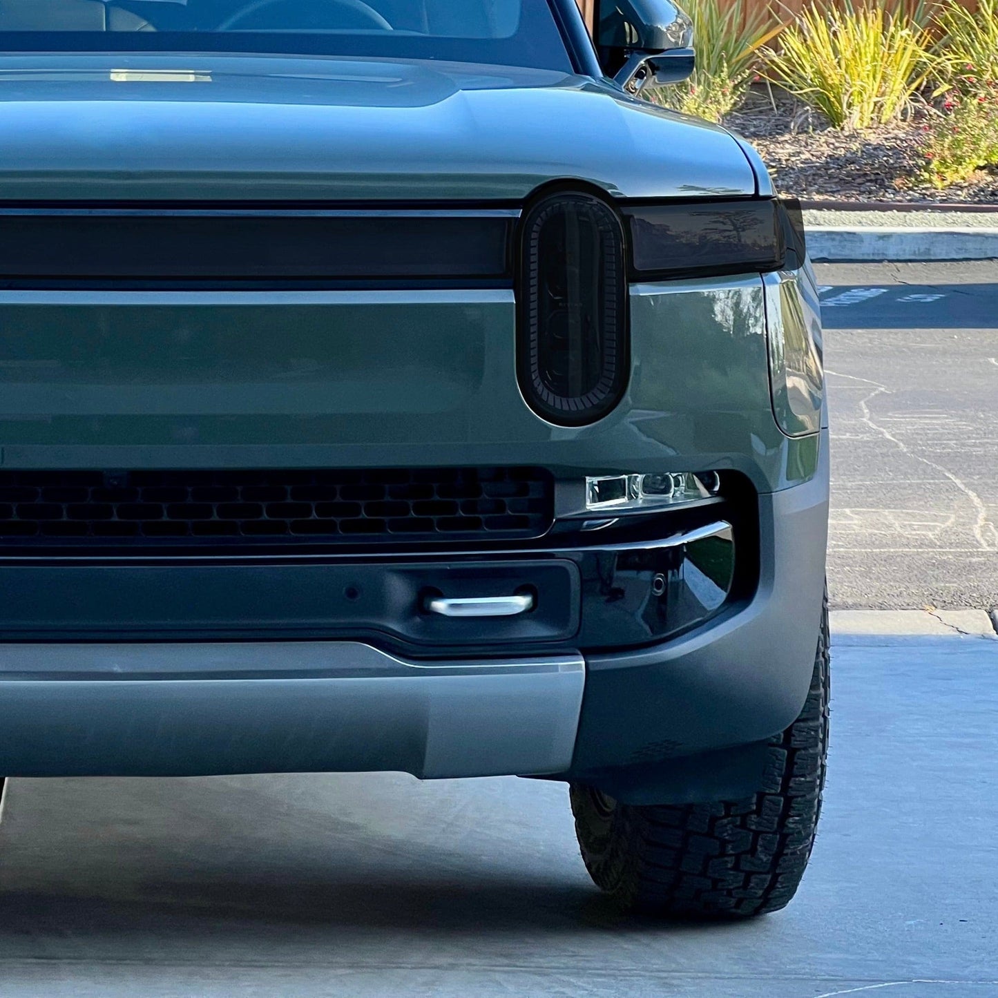 Headlights Clear PPF / Smoke Tint | for Rivian R1T & R1S 2021-2026 - Smokey Headlamp Covers