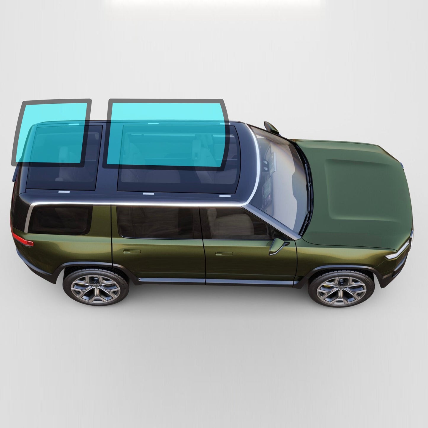 Windshield & Sunroof Protection Film | Rock Chips, UV & IR Defense for Rivian R1S & R1T