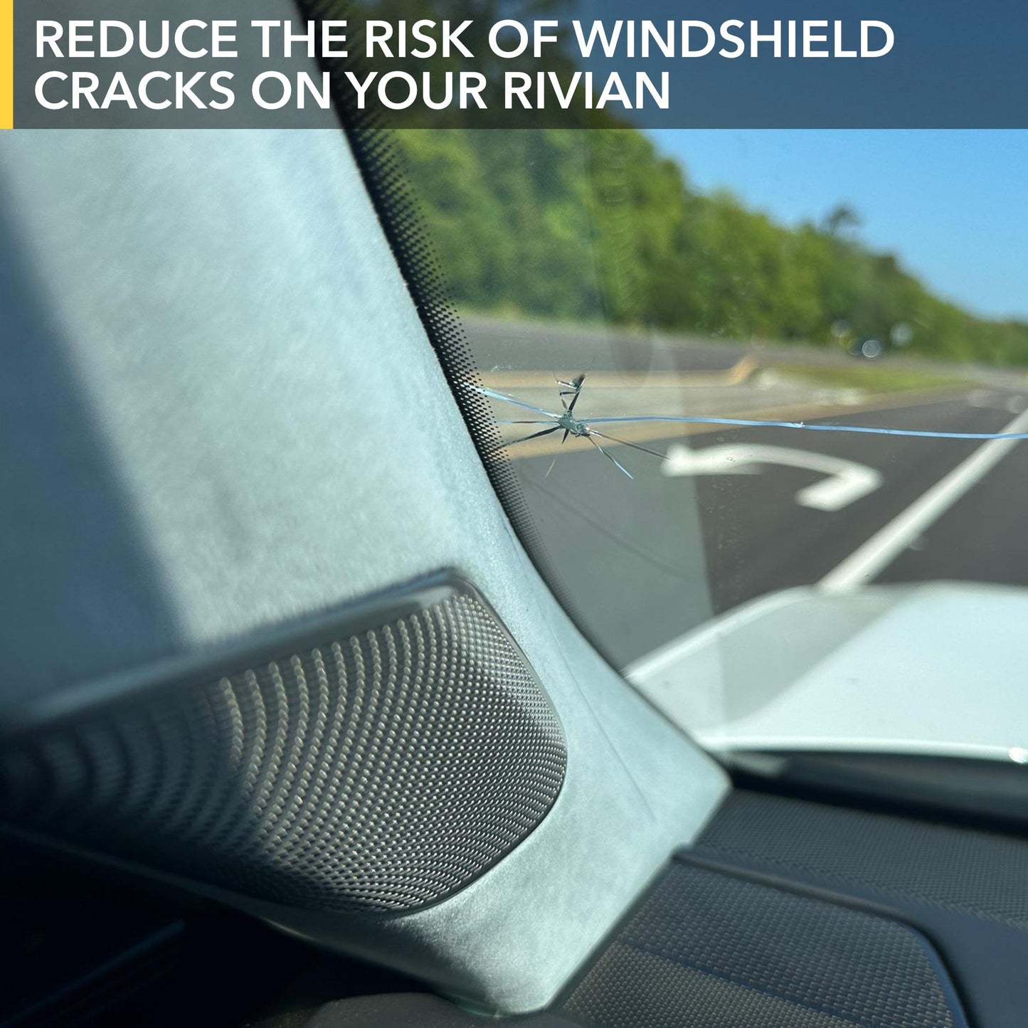 Windshield & Sunroof Protection Film | Rock Chips, UV & IR Defense for Rivian R1S & R1T